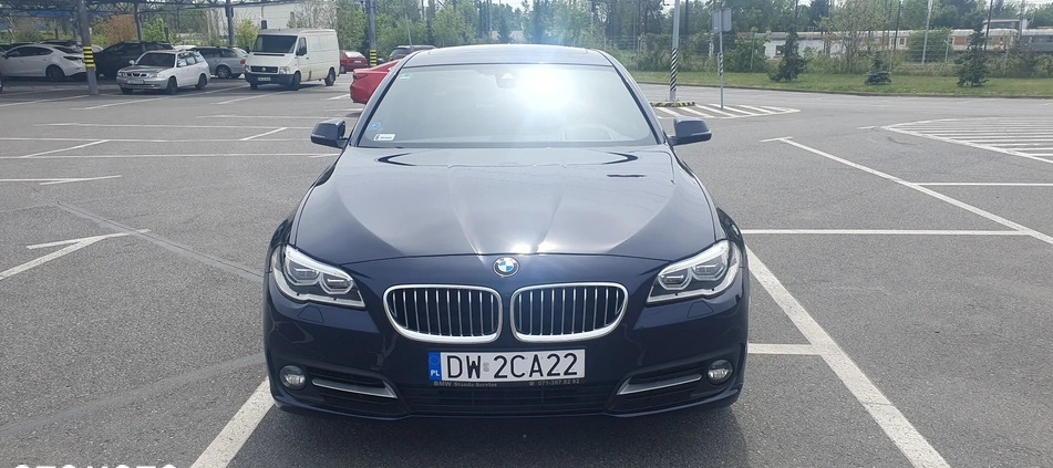 BMW Seria 5 cena 78000 przebieg: 198000, rok produkcji 2015 z Wrocław małe 529